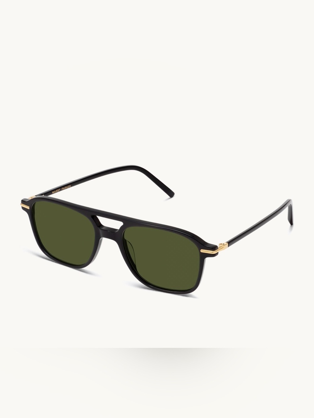 NWOT Warby Parker Brimmer Sunglasses in Black/Gold